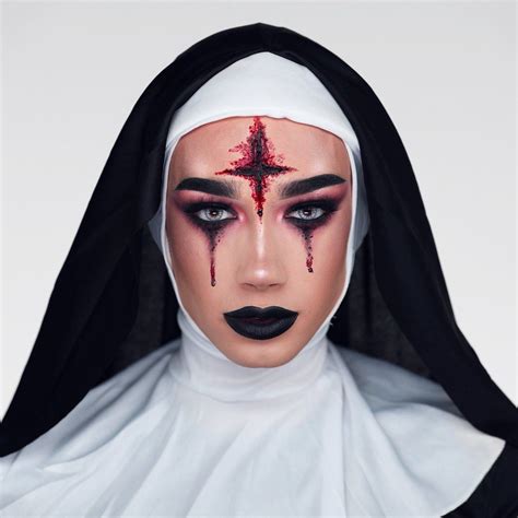 nun makeup halloween|easy nun makeup.